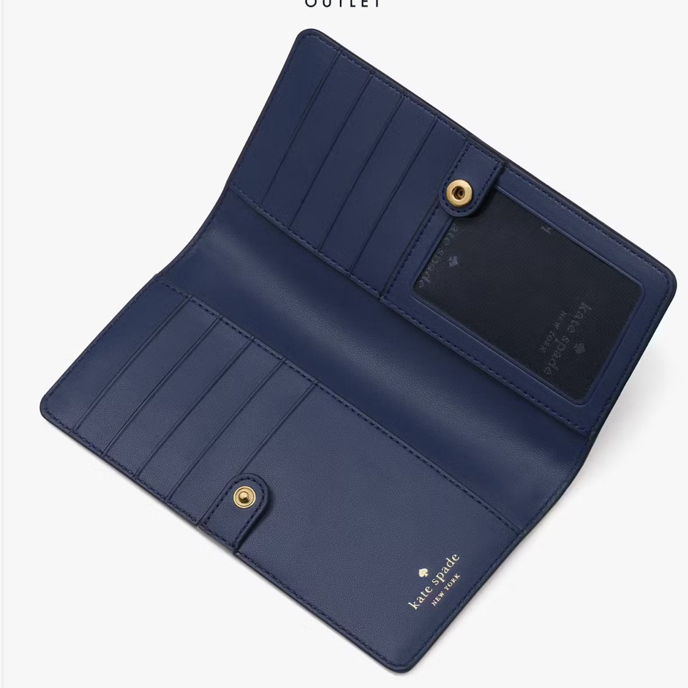 Kate Spade Madison Large Slim Bifold Wallet
Blue Glow 
NWT - Picture 2 of 16